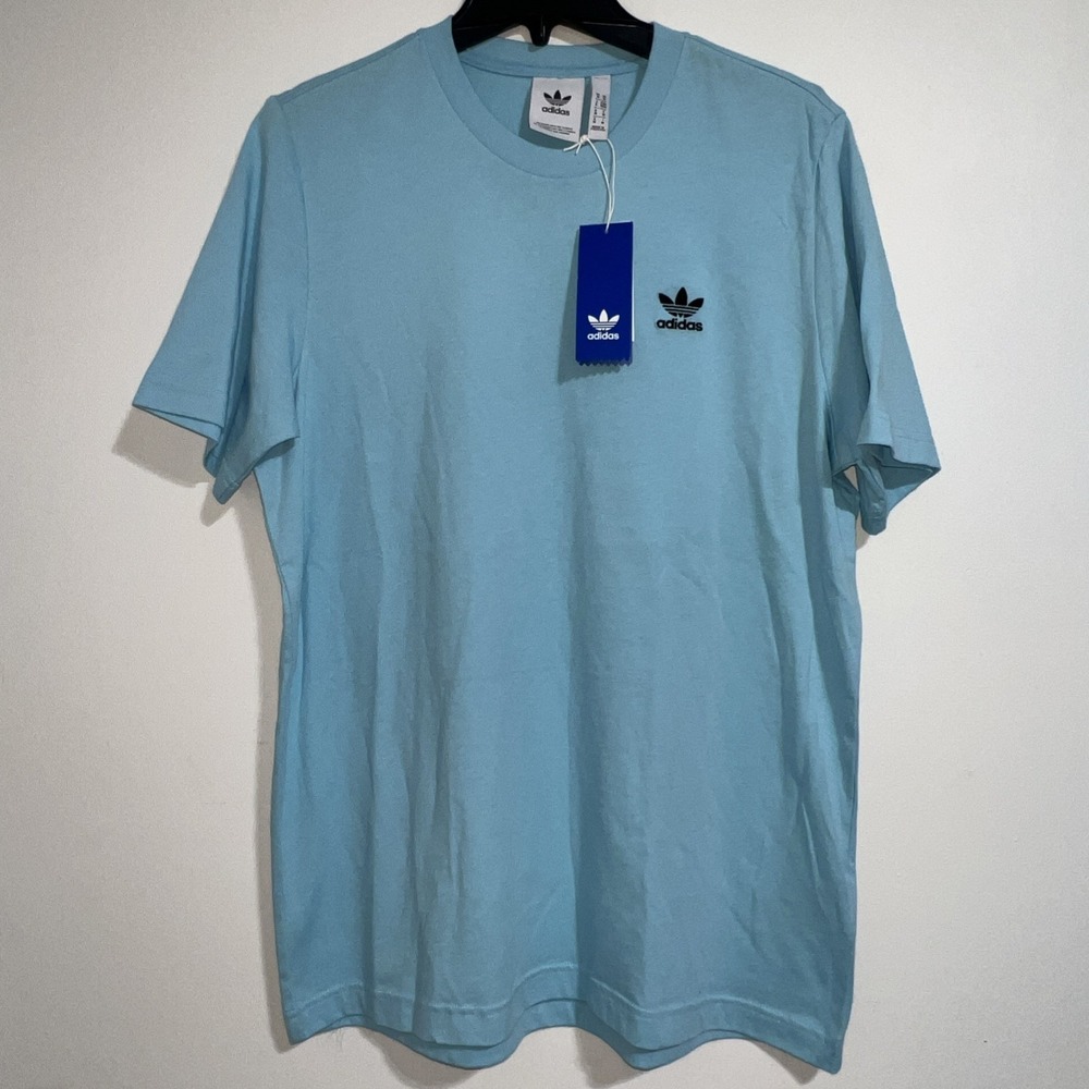 Adidas‎ Essential Tee Shirt Men's Medium Logo Embroidered